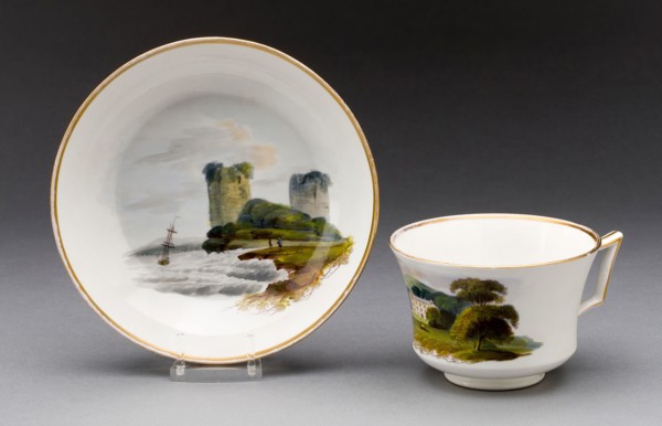 Cup and Saucer, c. 1815, Wedgwood Manufactory, England, founded 1759, Burslem, Porcelain with