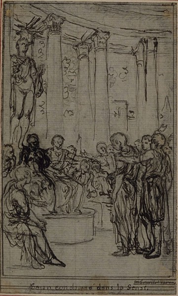 Study for an illustration in Tacitus Tibère, ou Les Six Premiers Livres des Annales, Book V, Vol.