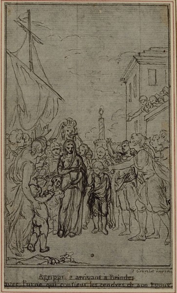 Study for an illustration in Tacitus Tibère, ou Les Six Premiers Livres des Annales, Book III, Vol.