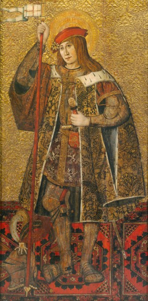 Warrior Saint, 1490/1500, Spanish (Catalan), 15th century, Banyoles, Tempera and oil on panel, 72 ×