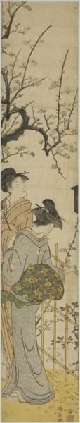 Two Women Viewing Plum Blossoms, c. 1784, Torii Kiyonaga, Japanese, 1752-1815, Japan, Color