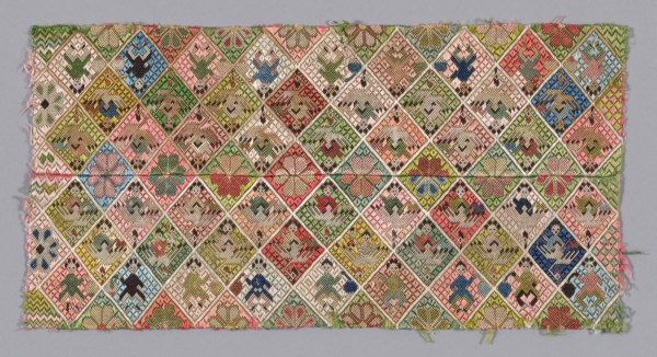 Fragment (Touser Bands), Qing dynasty (1644–1911), 1875/1900, Han-Chinese, China, Design of figures