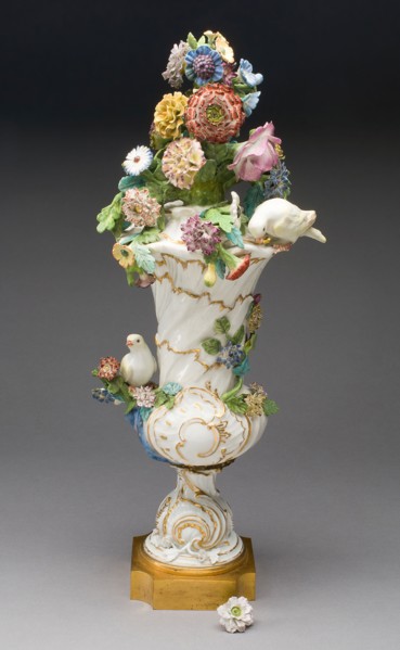Vase, c. 1750, Meissen Porcelain Manufactory, German, founded 1710, Meissen, Hard-paste porcelain,