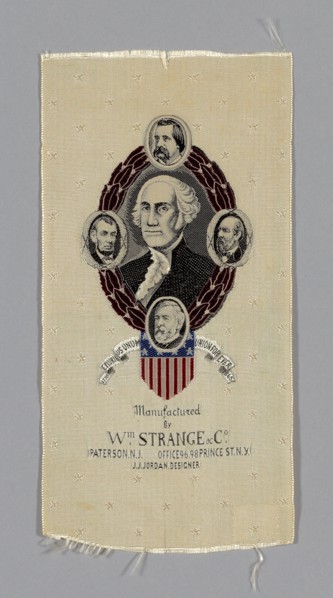 Commemorative Ribbon, c. 1885/90, Manufactured by William Strange & Company, United States, New