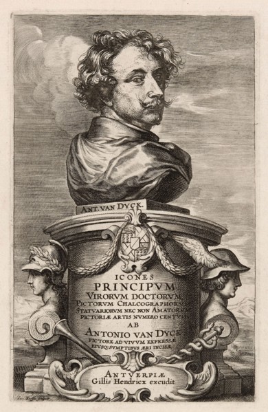Title Page from the Iconography, 1645, Jacob Neeffs (Flemish, 1610-c. 1660), after Anthony van Dyck