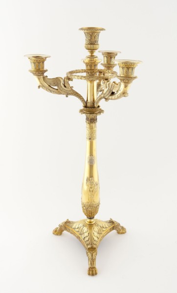 Four Light Candelabrum (one of a pair), 1809/19, Martin-Guillaume Biennais, French, 1764-1843,
