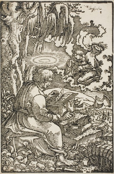 St. Matthew, from The Luther Bible, 1523, Georg Lemberger (German, 1495-1540), published by