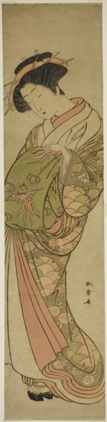 A Courtesean of the Matsubaya House, mid–late 1770s, Katsukawa Shunsho ?? ??, Japanese, 1726-1792,
