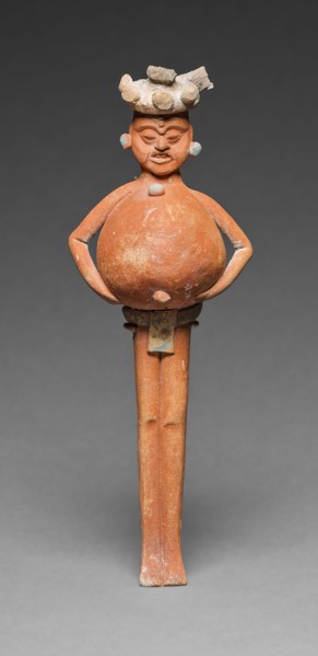 Rattle in the Form of a Mythological Figure, A.D. 650/800, Late Classic Maya, Jaina, Campeche or