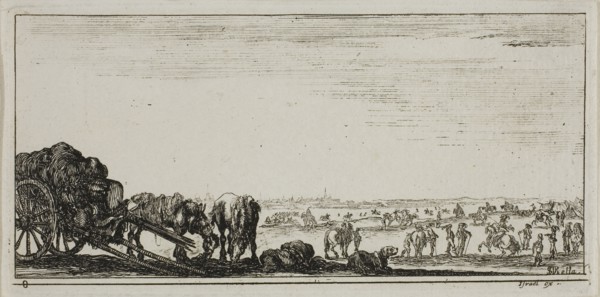 Plate Eight from Drawings of Several Movements by Soldiers, 1644, Stefano della Bella, Italian,
