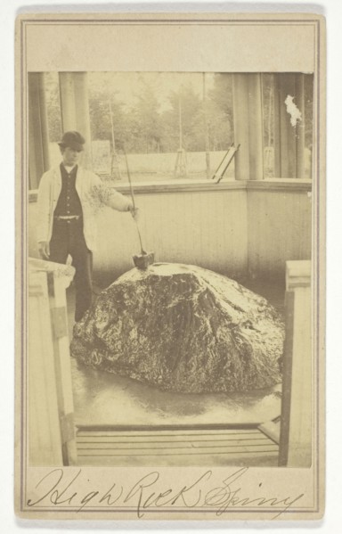 High Rock Spring, c. 1865, Deloss Barnum, American, active 1850–1870, Saratoga Springs, Albumen