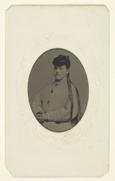 Untitled (Portrait of a Woman in a Hat), 1840–1900, American, active late 19th century, United