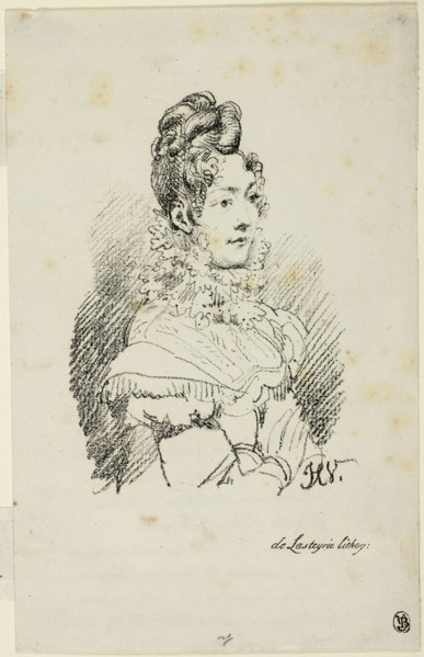 Portrait of Madame Perregaux, 1816, Horace Vernet (French, 1789-1863), printed by Comte Charles
