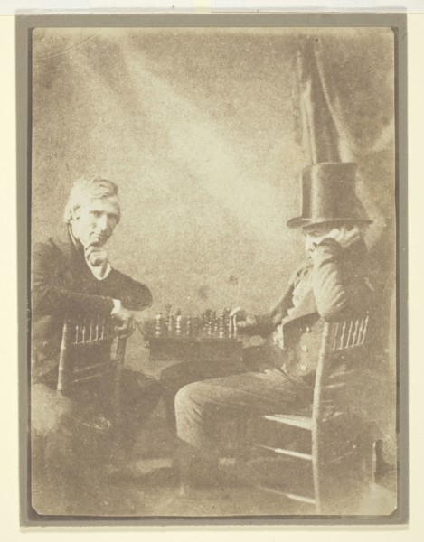 The Chess Players, 1847, William Henry Fox Talbot, English, 1800–1877, England, Salted paper print,