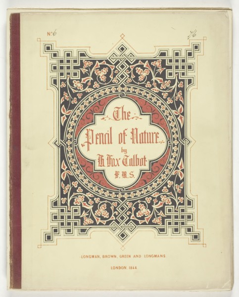 Cover and Text from The Pencil of Nature, London, 1844, 1844, William Henry Fox Talbot, English,