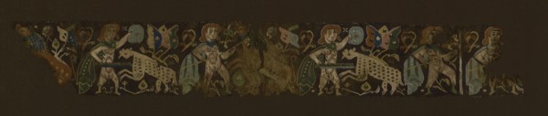 Border, Roman period (30 B.C.– 641 A.D.)/Arab period (641–969), 6th/8th century, Coptic, Egypt,