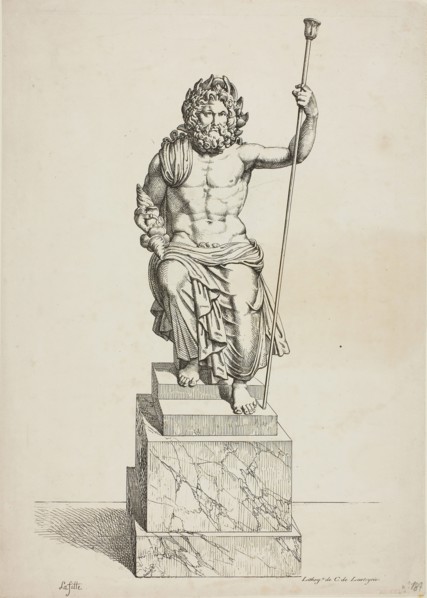 Jupiter, drawn from the collection of M. Denon, c. 1820, Louis Lafitte (French, 1770-1828), printed