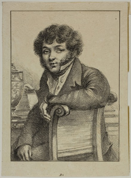 Portrait of Brunet, Printer, 1817, Dominique-Vivant Denon, French, 1747-1825, France, Lithograph in