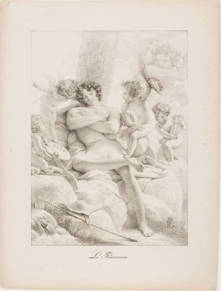 The Idler, 1816, Pierre Guérin (French, 1774-1833), printed by Gottfried Engelmann (French,