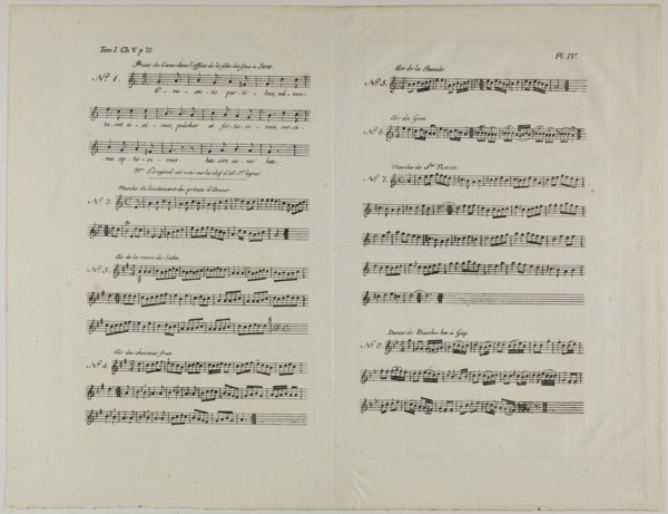 Music for the Donkey in the Office of the Feast of Fools, 1807–08, Aubin-Louis Millin (French, 19th
