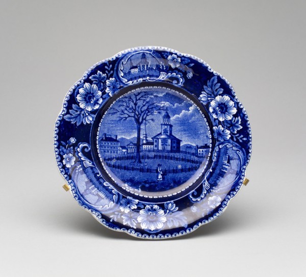 Plate, 1827/36, James and Ralph Clews, English, active 1818–36, Made for the American market, West