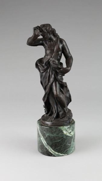 Draped Figure, c. 1640, Giovanni Gia (Attributed to), Italian, 17th century, Italy, Bronze, 11 1/2