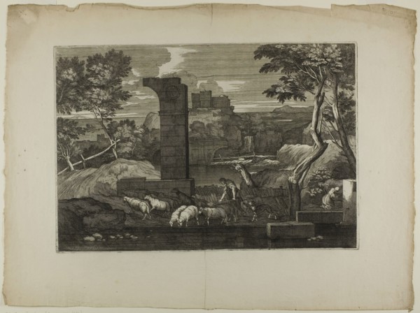 Landscape with a Shepherd and His Flock, 1668–71, Sébastien Bourdon, French, 1616-1671, France,
