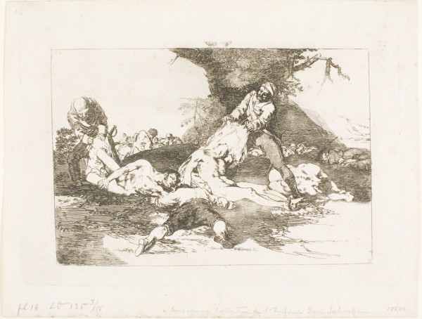 They Make Use of Them, plate 16 from The Disasters of War, 1810/12, published 1863, Francisco José