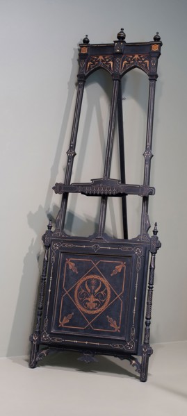 Easel, 1870/80, American, 19th century, Philadelphia or New York, New York, Ebonized walnut,
