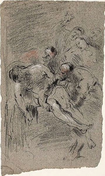 Deposition, 1863, Jean Baptiste Carpeaux (French, 1827-1875), after Dirck van Baburen