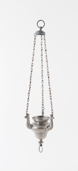 Votive Lamp, Late 18th century, Possibly Poland, Poland, Pewter, 46.4 x 11.4 x 11.4 cm (18 1/4 x 4