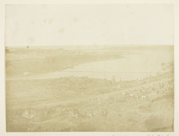 Inner Harbour of Sebastopol, Bridge Connecting the City with the Suburb Fort Nickolas at the