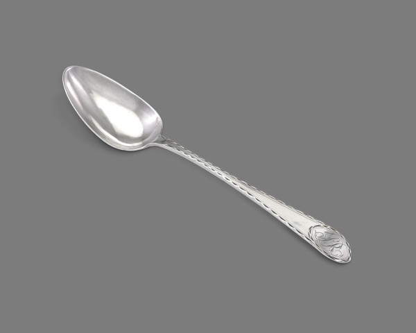 Tablespoon, 1789/94, Joseph Dubois, American, 1767–1798, New York, New York, Silver, 22.5 × 7.3 cm