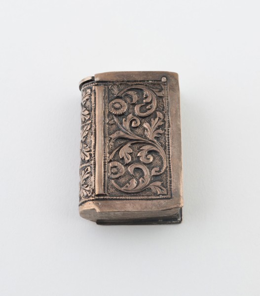 Book-Shaped Match Safe, c. 1880, Possibly England, England, Silver, 4.8 × 3.2 cm (1 7/8 × 1 1/4 in