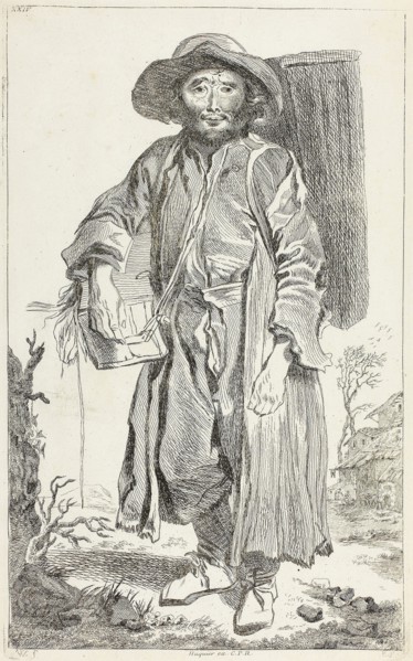 The Old Savoyard, n.d., François Boucher, French, 1703-1770, France, Etching on paper, 354 × 220 mm