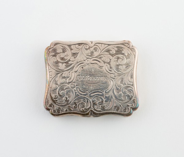 Vinaigrette, 1840/41, Birmingham, England, Birmingham, Silver and silver gilt, 4.5 × 3.8 cm (1 3/4