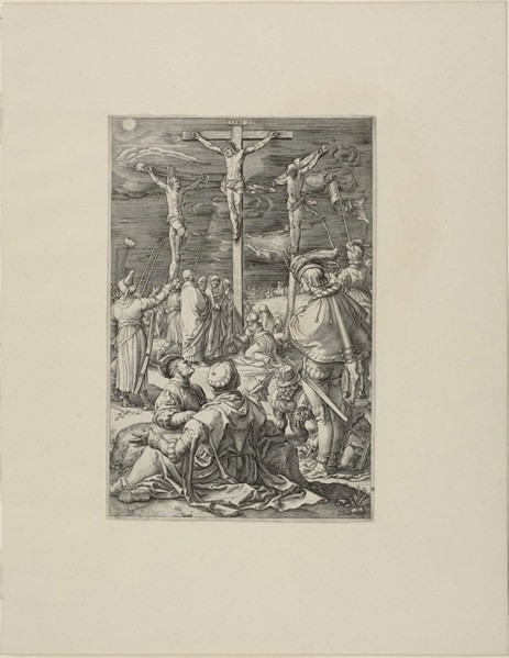 Christ on the Cross, plate ten from the Passion of Christ, 1596/98, Hendrick Goltzius, Dutch,