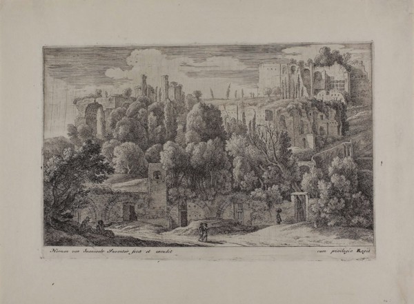 Antique Ruins of an Amphitheater, 1650–55, Herman van Swanevelt, Dutch, c. 1600-1655, Holland,