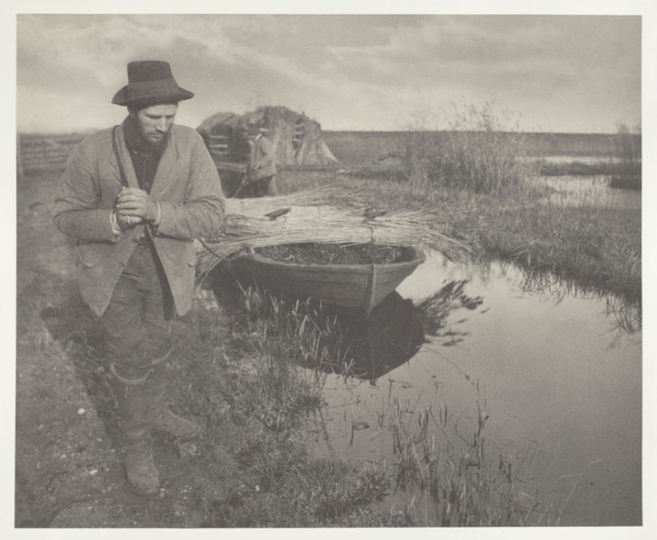 Towing the Reed, 1886, Peter Henry Emerson, English, born Cuba, 1856–1936, England, Platinum print,
