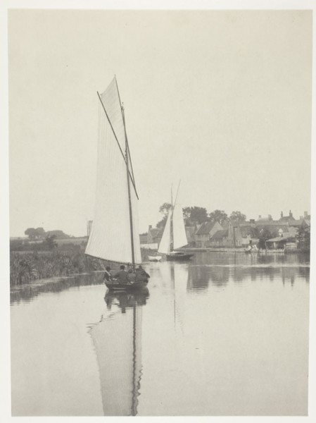 The Village of Horning, 1886, Peter Henry Emerson, English, born Cuba, 1856–1936, England, Platinum