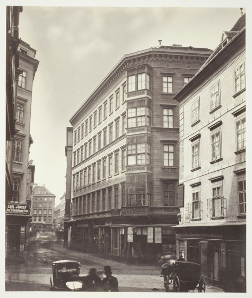 Lichtensteg No. 2, Zinshaus des Herrn A. Denk, 1860s, Austrian, 19th century, Austria, Albumen