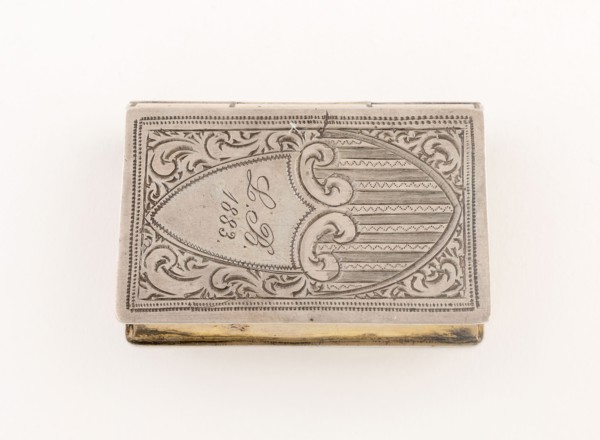Vinaigrette in the Form of a Book, 1883, Possibly United States, Silver and silver gilt, 4.5 x 2.5