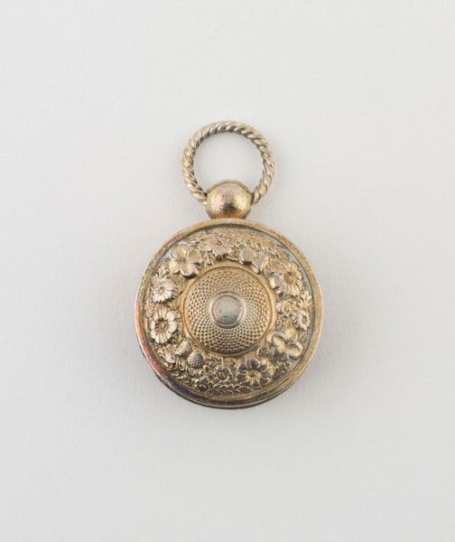 Watch-Shaped Vinaigrette, 1820/21, Joseph Taylor, Birmingham, England, Birmingham, Silver and