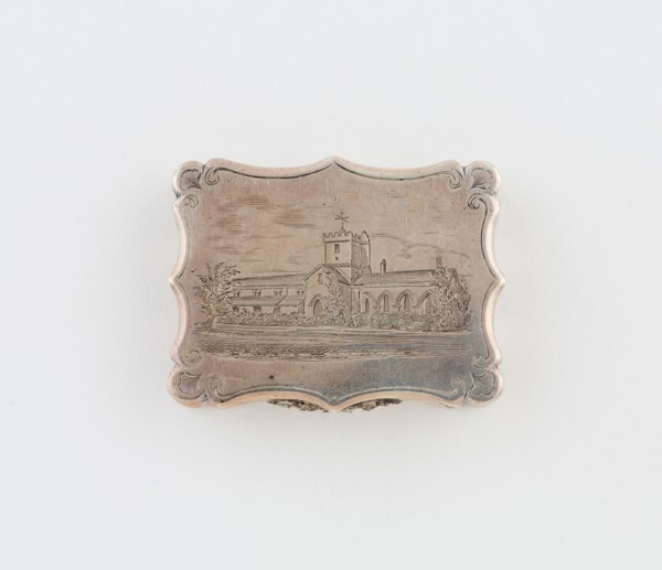 Vinaigrette with View of St Bega’s Priory, Cumbria, c. 1842/43, Nathaniel Mills, Birmingham,