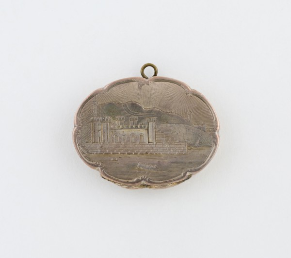 Vinaigrette with View of Scarborough Spa Building, 1847/48, Marked DP, Birmingham, England,