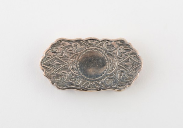 Vinaigrette, c. 1848/49, George Unite, Birmingham, England, Birmingham, Silver and silver gilt, 5.7