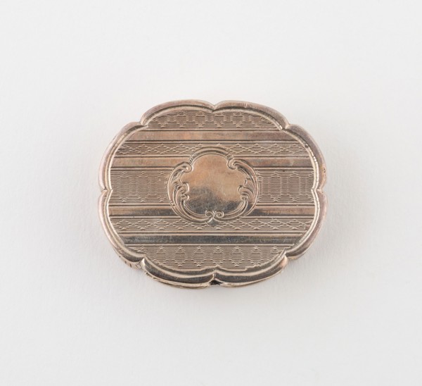 Vinaigrette, c. 1856/57, Edward Smith, Birmingham, England, Birmingham, Silver, 3.8 × 3.2 cm (1 1/2