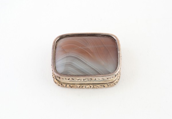 Vinaigrette, c. 1840, Marked IE, Possibly Birmingham, England, Birmingham, Silver, silver gilt, and