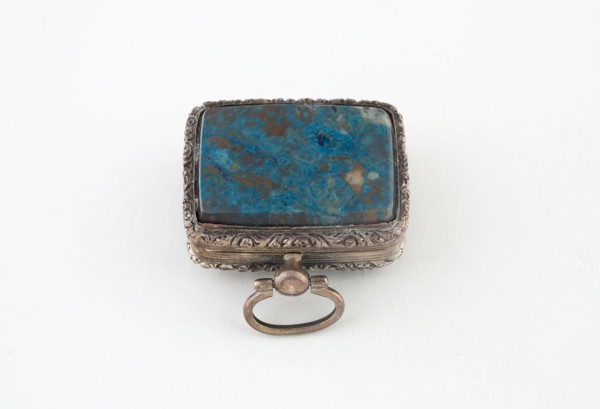 Vinaigrette, c. 1830, Possibly Birmingham, England, Birmingham, Silver, silver gilt, and hardstone,
