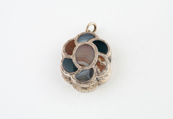 Vinaigrette, 1858/59, Marked JF, Birmingham, England, Birmingham, Silver, silver gilt, bloodstone,